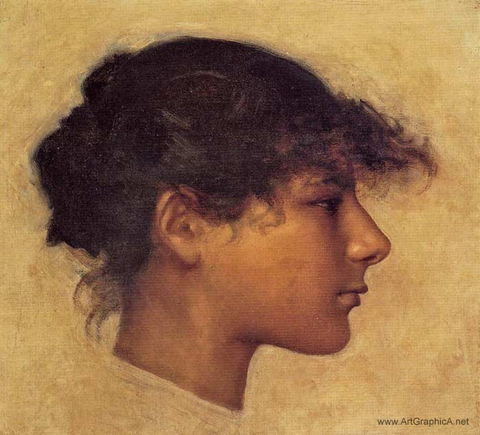 head of ana-capri girl, john singer sargent