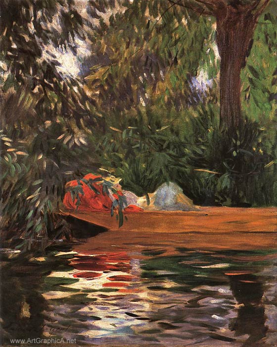 on the thames at calcot, john sargent