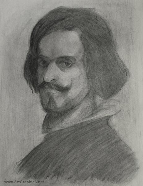 drawing after diego velaquez