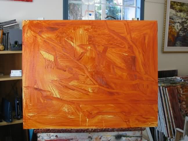 burnt sienna, acrylic