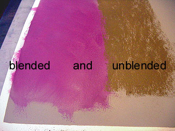 blended and unblended pastel