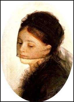 anders zorn, artist, in sorrow painting