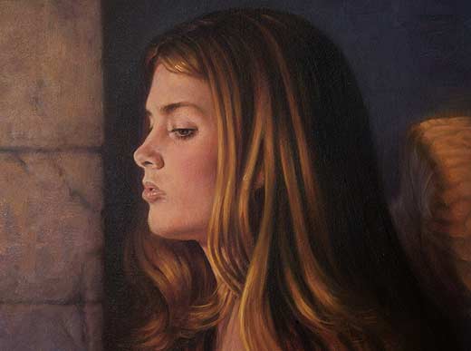 how to paint an angel, oil painting lesson