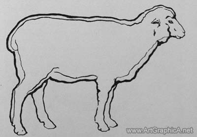 learn how to draw sheep