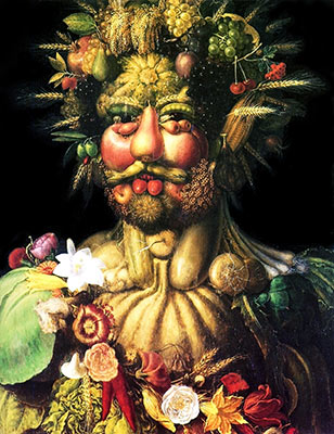 Vertumnus-Rudolf II, fine art canvas reproduction print