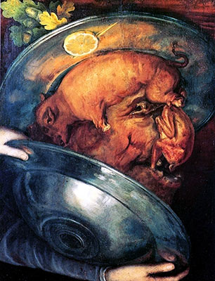 The Cook, fine art canvas reproduction poster / print