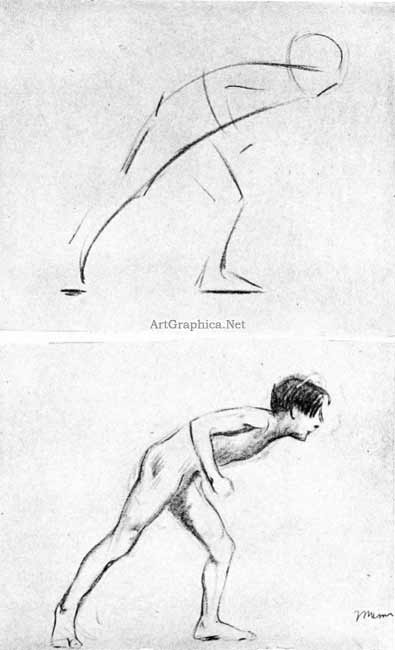 male nude poses, art student book