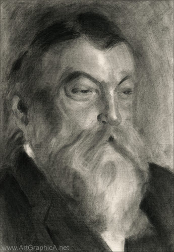 anders zorn portrait, drawing, sale