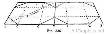 octanginal pavement, perspective