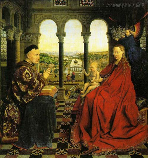 van eyck, perspective painting, drawing, art