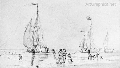 sailing boats, perspective drawing