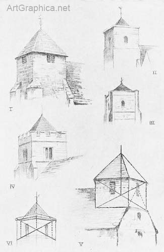 church steeple drawings