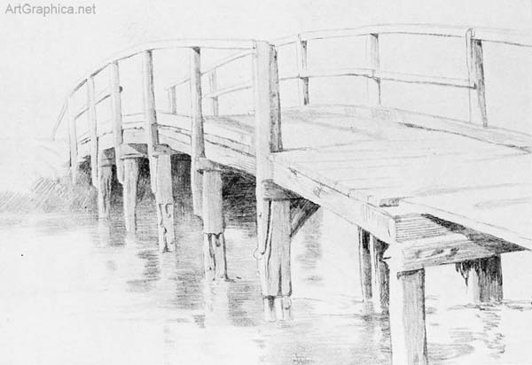 bridge drawn in perspective, free perspective book