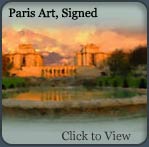 paris art, paris scenes, limited edition canvas