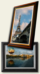 framed paris art, limited edition print