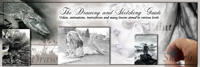 learn how to draw and sketch, video, animation, lessons, demonstrations, pencil, charcoal, paint