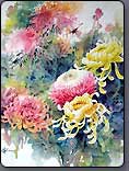 how to paint flowers, Chrysanthemum, chinese painting lesson