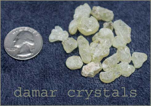 damar crystals