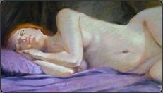 female nude in pastels,