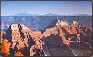 free art demo, oil painting, landscape, grand canyon