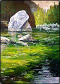 plein air acrylic demonstration