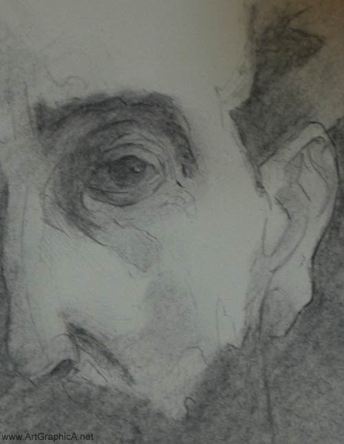 zorn portrait in charcoal