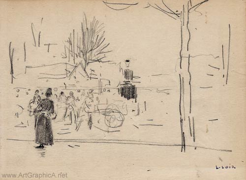 sketch by luigi loir