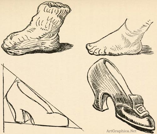 drawing feet, art lessons for beginners