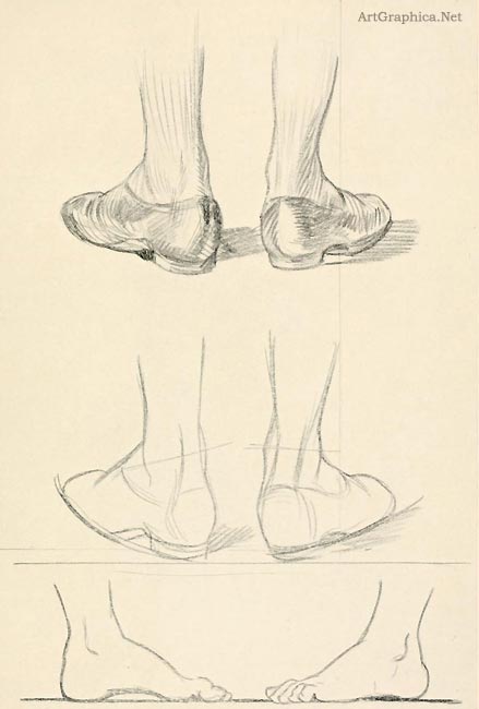 guide to drawing feet, beginner art tutorial