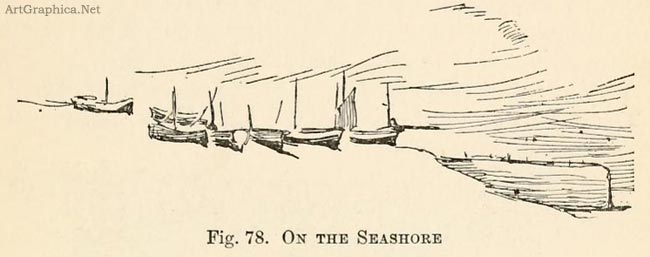 drawing the seashore