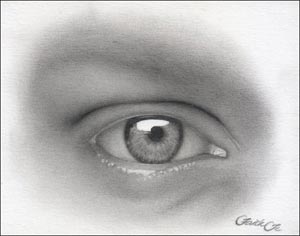 drawing human eyes