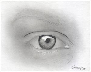 drawing human eyes