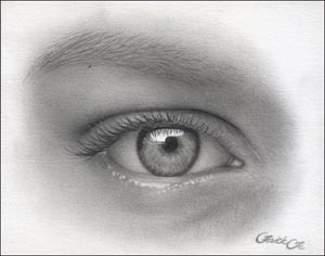 pencil eye free art lesson