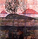 Sunset by Egon Schiele