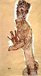 Nude Self-Portrait by Egon Schiele