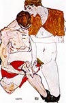 Lovers by Egon Schiele