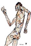 The Dancer, 1913 by Egon Schiele