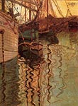 Harbour of Trieste, 1907 by Egon Schiele