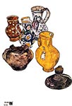 Ceramics by Egon Schiele