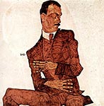 Portrait of Arthur Roessler by Egon Schiele