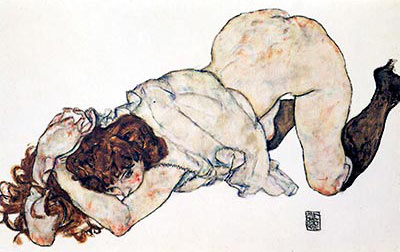 Kneeling Girl Propped on Her Elbows, 1917 by Egon Schiele</div>
     </div>

      <h3>Purchase</h3>
      <!-- standard British -->
      <div class=