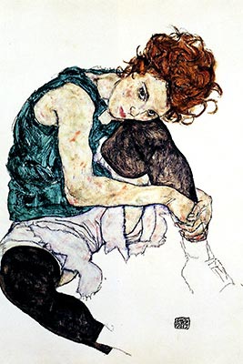 Seated Woman with Bent Knee, 1917 by Egon Schiele</div>
     </div>

      <h3>Purchase</h3>
      <!-- standard British -->
      <div class=