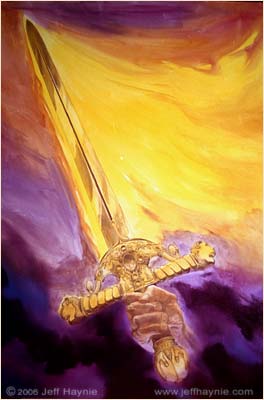 background color, fantasy sword