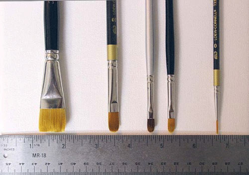 oil painting brushes