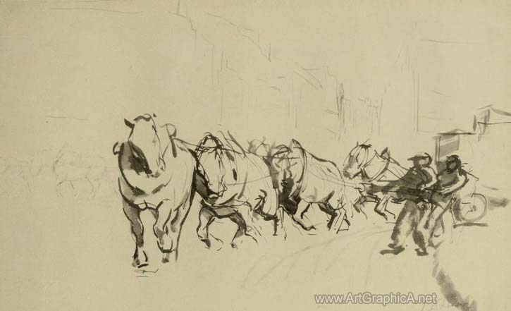 horse art, drawing horses