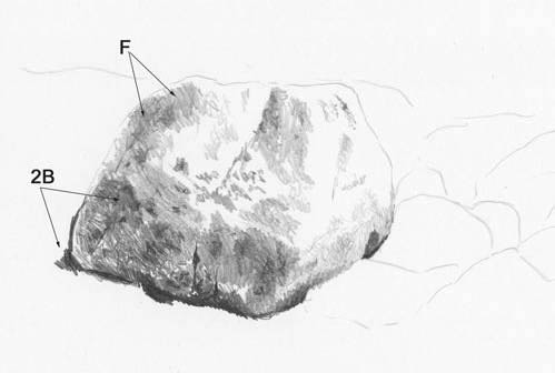 drawing rock texture