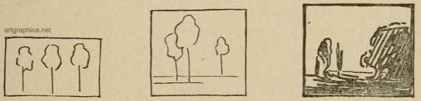 light and shade, tree drawing