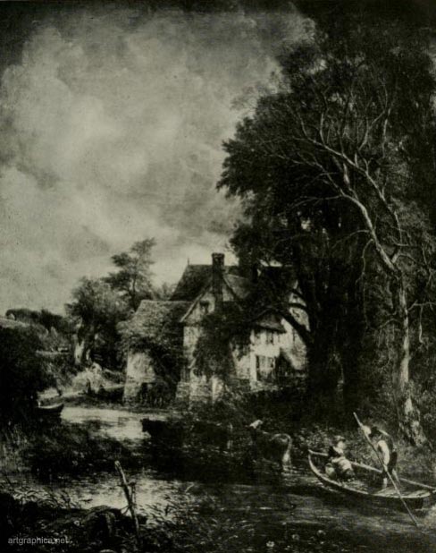 the valley farm, john constable, trees and art