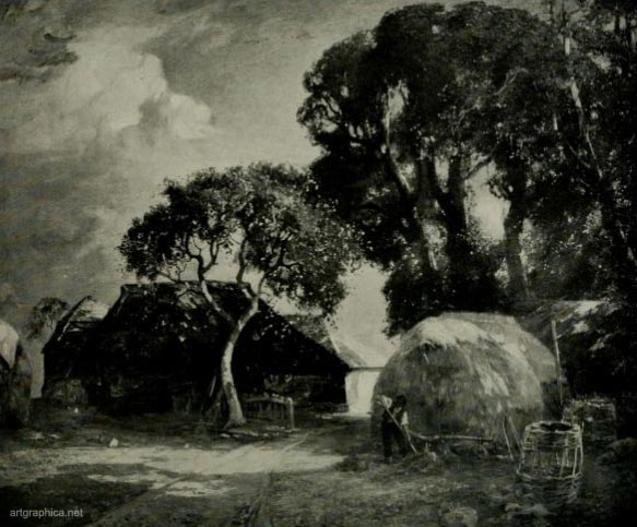 the hill farm, rex vicat cole, tree drawing lessons