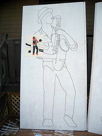saxophone figure